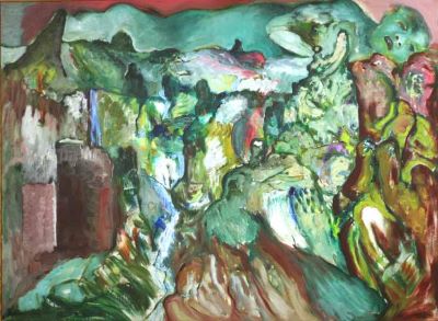 Þokan liggur á fjallinu