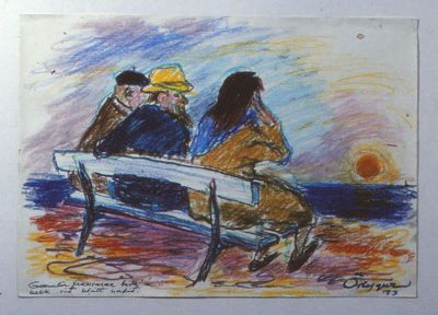 Sólarlag í Suður-Frans