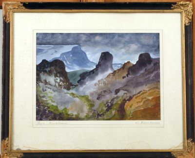 Kvöld í Mývatnssveit, við Dimmuborgir