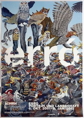 Erró Portrait und Landschaft