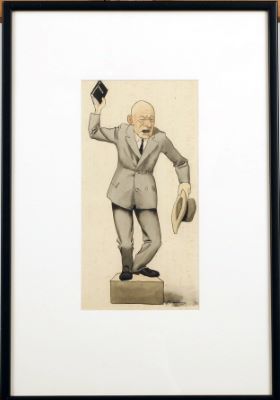 Karlinn á kassanum á torginu