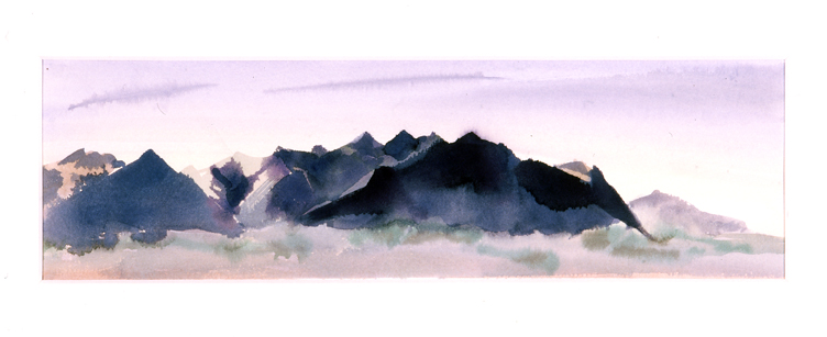 Hafnarfjall í morgunbirtu