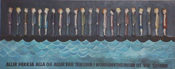 Allir þekkja alla og allir eru tengdir í norðanvindinum út við sjóinn