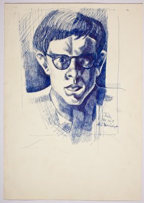 Sjálfsmynd með hálsbólgu