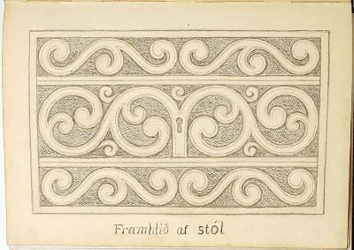Framhlið af stól