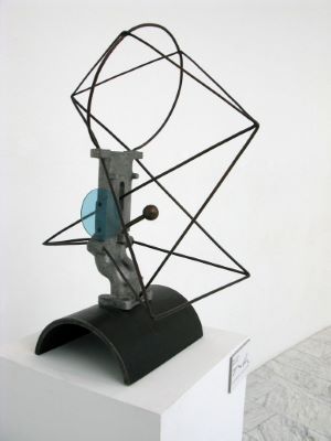 Nafnlaust (Abstraction með gleri)