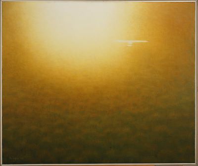 Sólmóða við mýrina