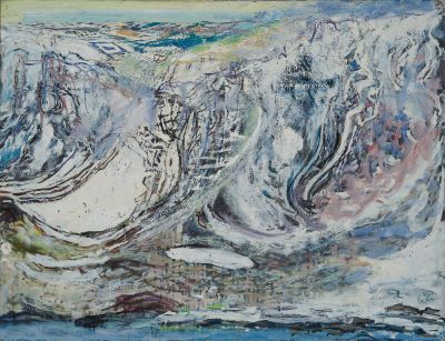 Esjan í vorleysingum