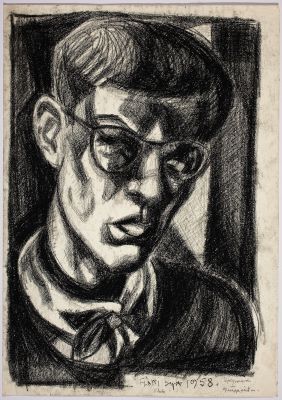 Sjálfsmynd í gluggarúðu