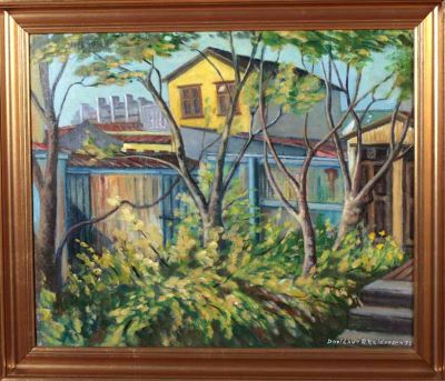 Að húsabaki við Laugaveg