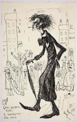 Geni, Alfred Flóki á kvöldgöngu