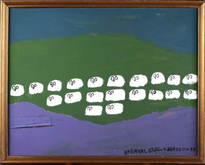 Hrútar í landslagi