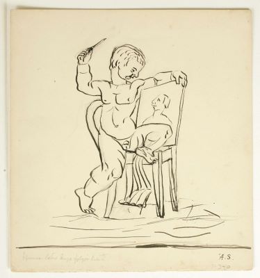 Hann lætur knje fylgja kviði