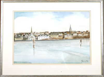 Skautað á Tjörninni